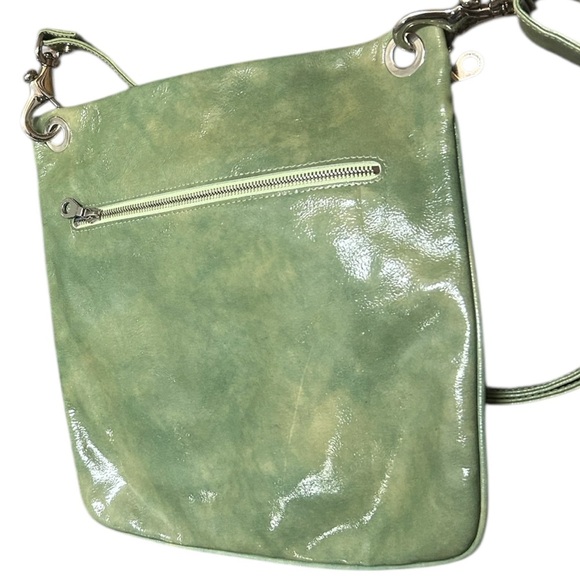 Christopher Kon NWOT Sleek Green Shoulder Bag with Glossy Finish - Picture 9 of 13
